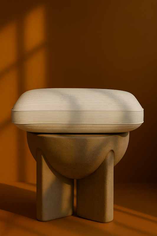 The Ice Crescent Pillow